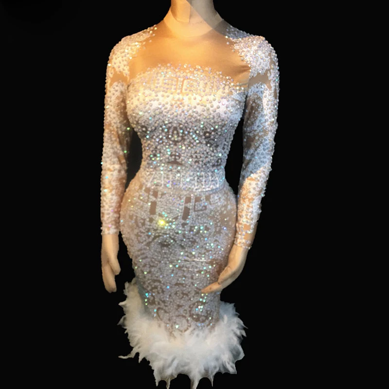 Sparkly-AB-stones-Feather-Dress-Stretch-Sexy-Nightclub-Bar-Dance-Wear-Evening-Celebrate-Dress-Costume-Prom (2)