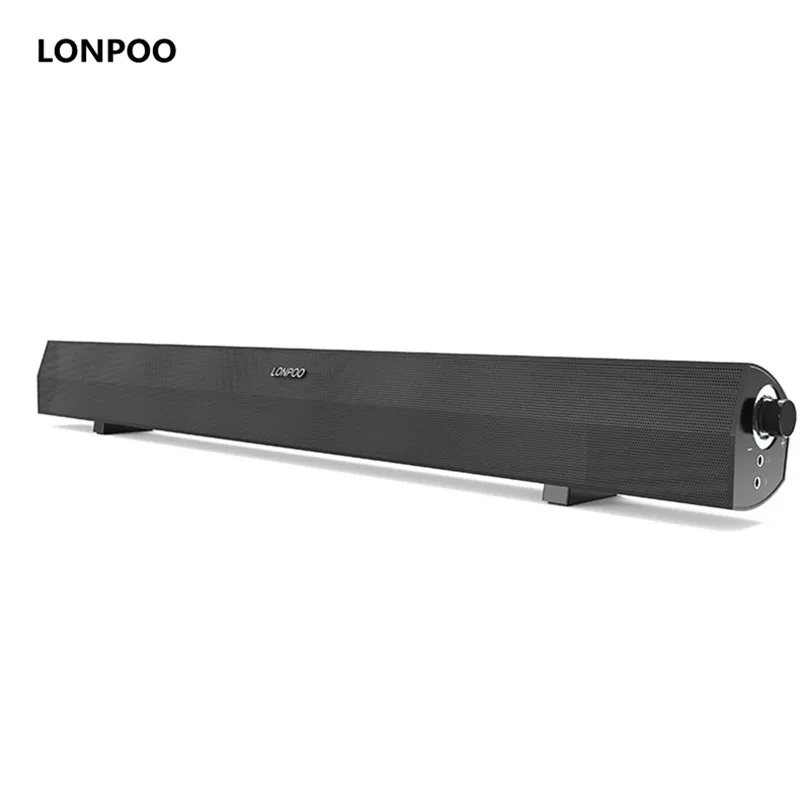 

LONPOO Soundbar TV Newest Portable USB Speakers Soundbar Speaker With AUX Headphone for Computer Laptop iPhone PC TV