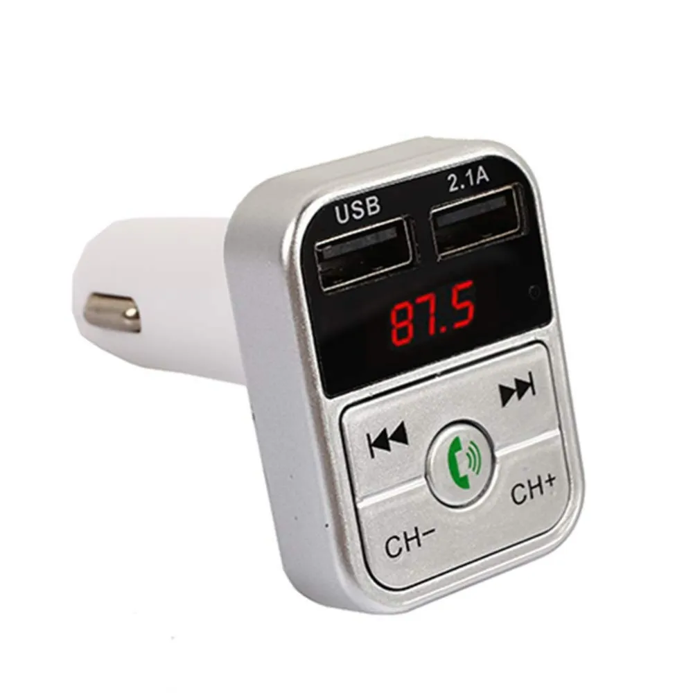 Беспроводной автомобильный Bluetooth fm-передатчик 2.1A аудио приемник Автомобильный светодиодный MP3-плеер автомобильные аксессуары двойное USB быстрое зарядное устройство