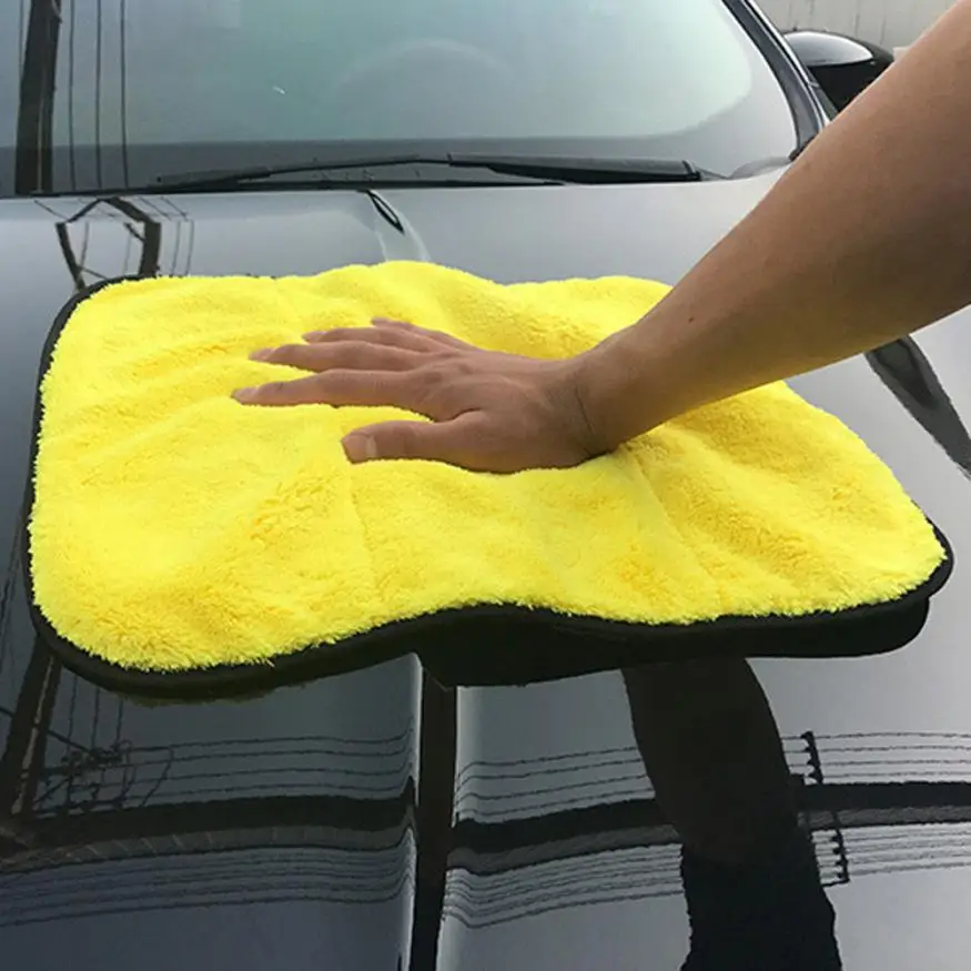 Микрофибра воск полировка авто Уход супер толстый плюшевый автомобиль очистки автомобильные полотенца#0911