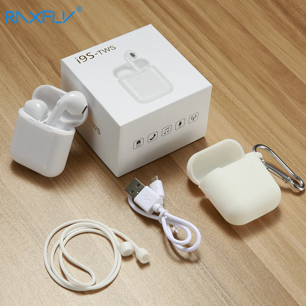 RAXFLY i9s TWS Bluetooth Earphones With Mic Wireless Bluetooth Headphone Headsets In-ear Earbuds For Air pods With Charging Box