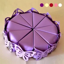 10 шт./лот Свадебная коробка для конфет свадебная Европейская