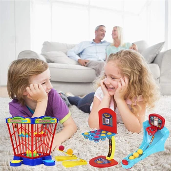 

Besegad Funny Mini Basketball Shooting Stand Toys for Parent-Child Family Fun Table Game Children Basketball Shooting Hoop Games