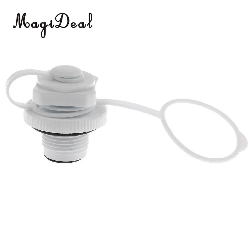 MagiDeal Marine Durable Plastic Screw Air Valve Caps for Inflatable Boat Kayak Pool Raft Canoe White Dinghy Yacht Accessory