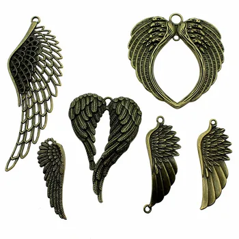 

Charms Big Wing Antique Bronze Color Big Wing Charms Pendants For Jewelry Making Vintage Wing Charms Pendant Wholesale
