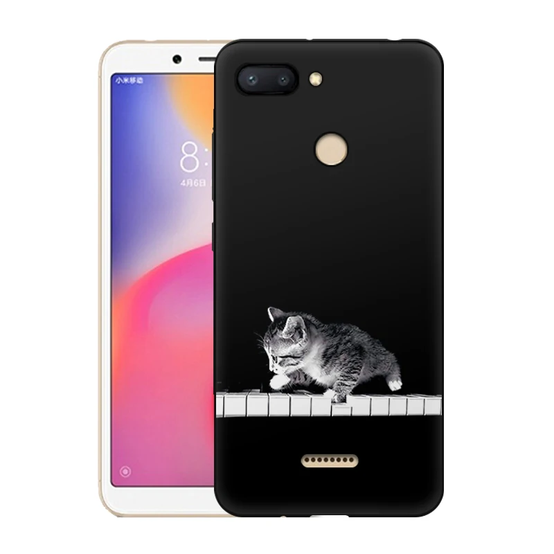 Чехол EiiMoo для Xiaomi Redmi 6 чехол 6A силиконовый на заднюю панель телефона Xaomi мягкий из
