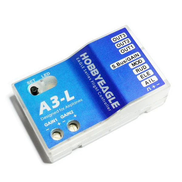 

HobbyEagle A3-L Flight Controller 3-Axis Gyroscope Balancing Apparatus airplane gyro stabilizer for Fixed Wing