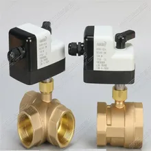 Internal thread electric ball valve DC24V DC electric three-way ball valve DN32 Internal thread electric ball valve DC24V DC electric three-way ball valve DN32