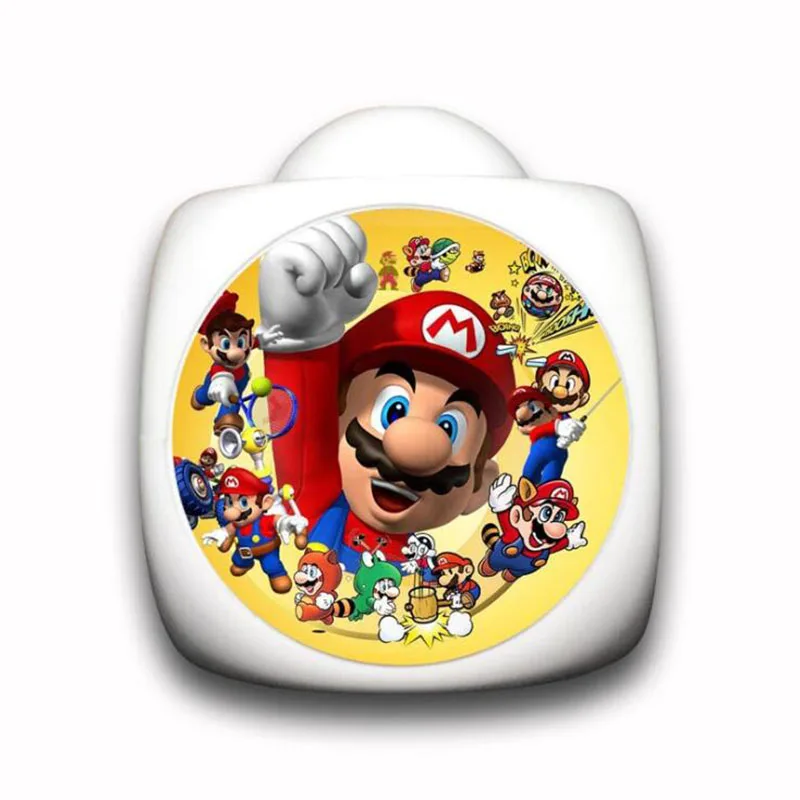 

LED Projection Alarm Clock Super Mario reloj despertador Thermometer Watch Time Talking Digital Clocks Night Lamp Dropship