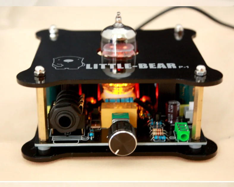 

black P1 mini tube amplifier 6N11-J/12AU7/6922 tube + amp + bile preamp finished product contains power