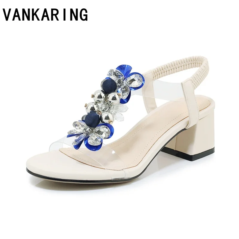 

summer sandals women party wedding shoes fashion sexy lady high heels crystal dress shoes women leather pumps sandalia feminina