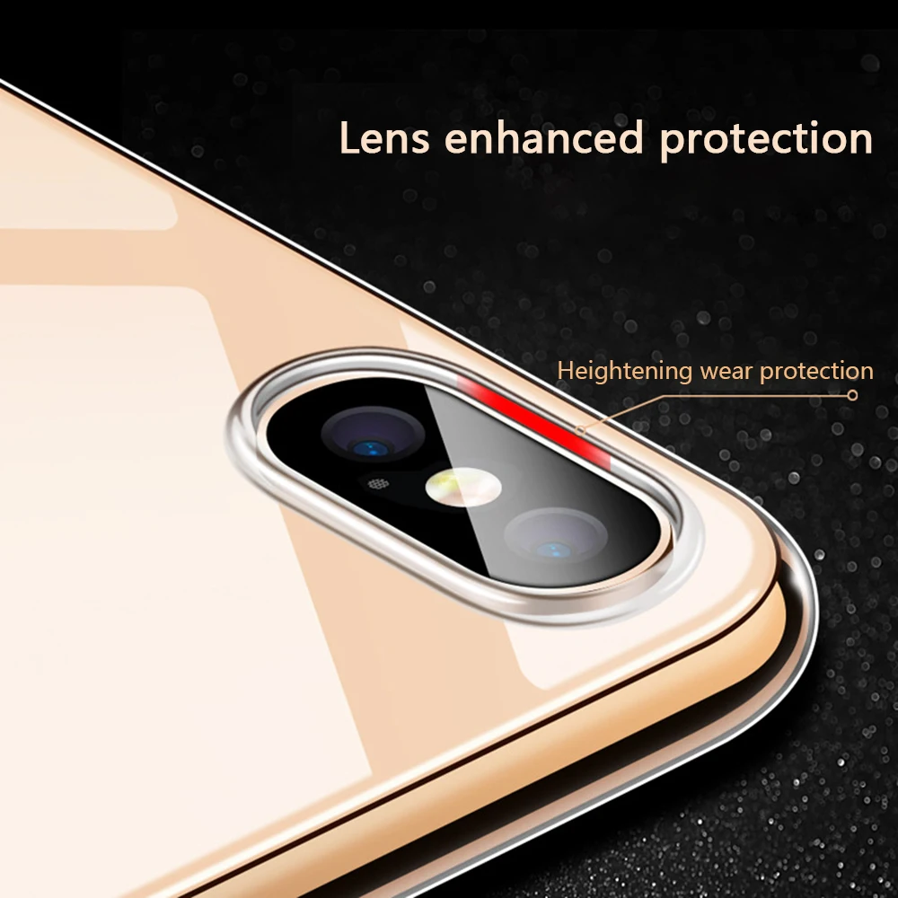 Противоударный Прозрачный чехол для телефона iPhone 6S 8 7 6 Plus мягкий ТПУ X XS max XR