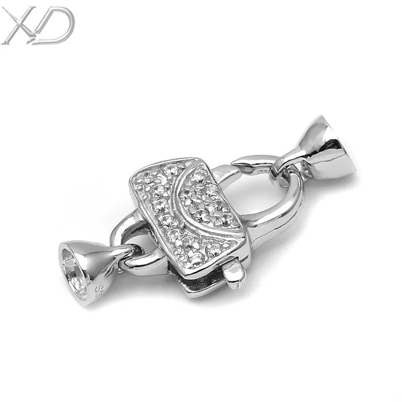 XD diy accessories 925 sterling metal clasps for leather pearl clasp