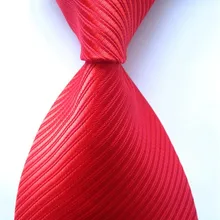Цвета — красный, синий, Черный Новая мода Классический мужской галстук однотонные жаккардовый тканый шелк Для мужчин галстук мужские галстуки Бизнес Свадебная вечеринка галстуки