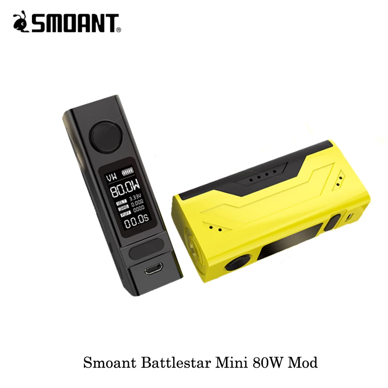 Электронная сигарета Smoant Battlestar Mini 80 Вт TC Box Mod работает от одного испарителя 18650 VS