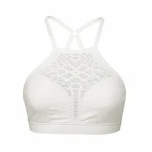 Женское Спортивное нижнее белье Бесшовная сетка без стального кольца спортивный бюстгальтер белая трубка топ обернутый грудь открытый закрытый