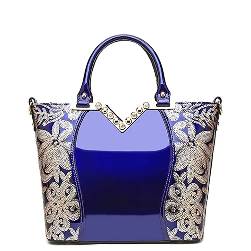 

2019 New Arrival European Luxury Evening Girl Party Women Leather Handbag Embroidery Female Shoulder Purses Handbag Sequins Tote