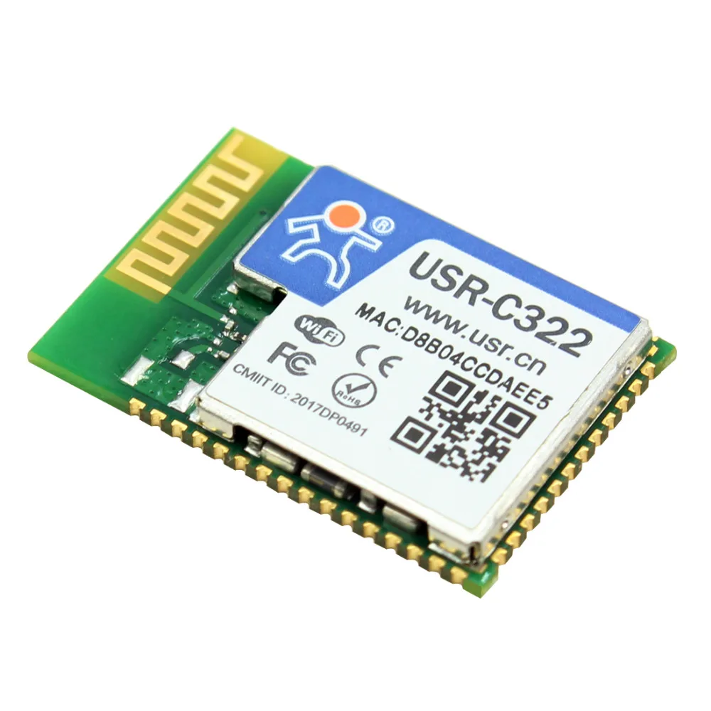 

Q13432 USR-C322 Industrial Low Power Serial UART to Wifi Module with TI CC3200 Chip