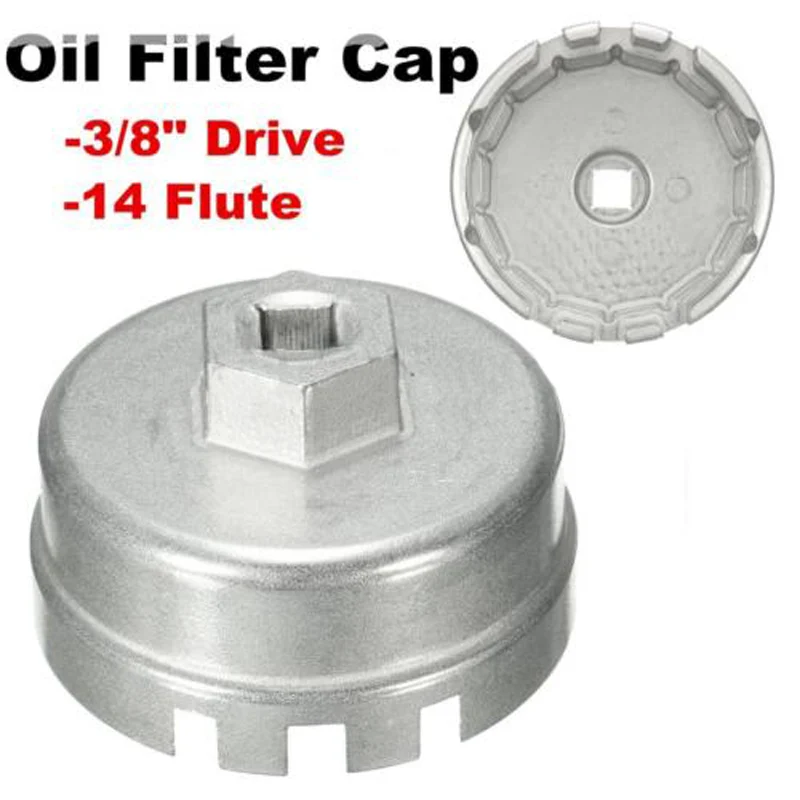 79MM Silver 14 Flutes Oil Filter Socket Housing Remover Tool Wrench Kit for Toyota car tools
