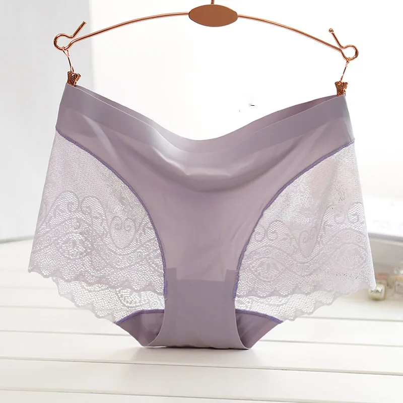 Buy High quality seamless panties female sexy lace mid