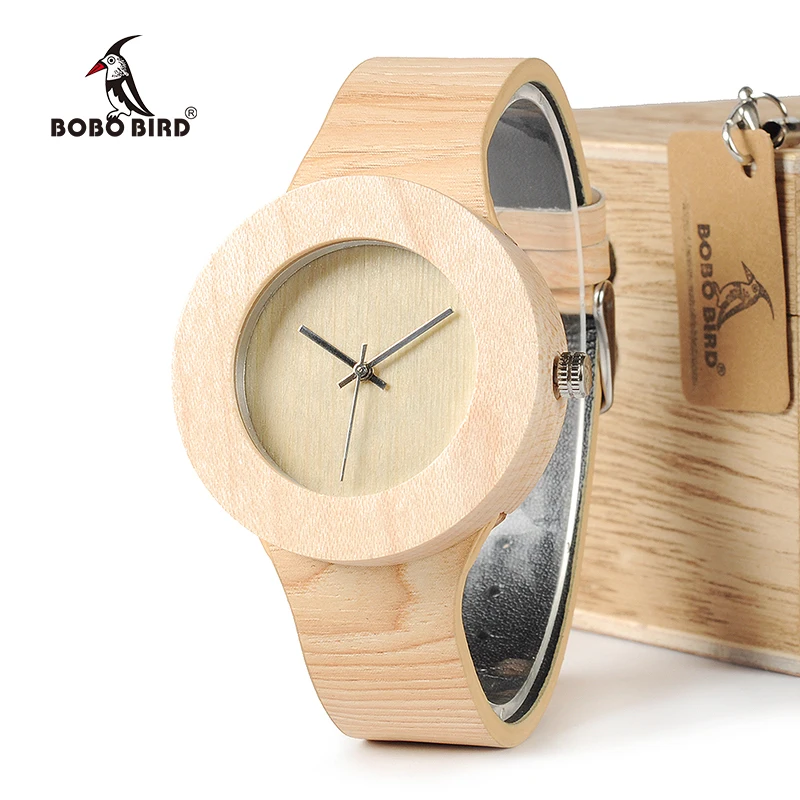 BOBO BIRD WH12 Pine Wooden Watches for Women Men Wood Dial Quartz Watch Soft Leather Grain Straps Relojes Watch Brand Design BOBO BIRD WH12 Pine Wooden Watches for Women Men Wood Dial Quartz Watch Soft Leather Grain Straps Relojes Watch Brand Design
