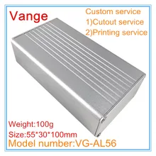 1 шт./лот металлическая коробка с интегрированным профилем 55*30*100 мм 6063-T5 алюминиевый корпус корпуса КОРПУСА ДЛЯ шасси усилителя