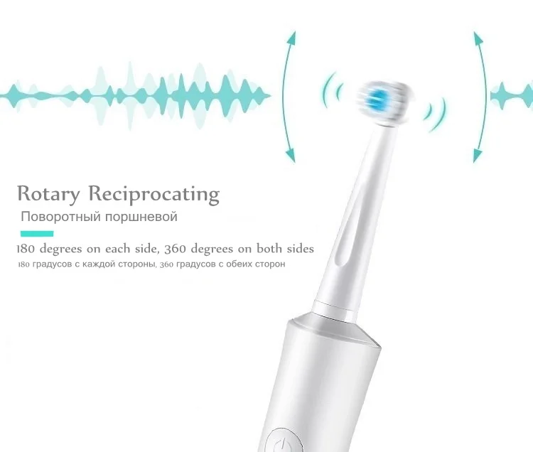 Профессиональная вращающаяся перезаряжаемая электрическая зубная щетка, ультра звуковая зубная щетка для детей и взрослых, водонепроницаемая зубная щетка