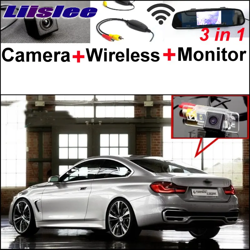 

Liislee For BMW 4 / M4 Special Backup WiFi Camera + Wireless Receiver + Mirror Monitor 3in1 Rear View Easy DIY Parking System