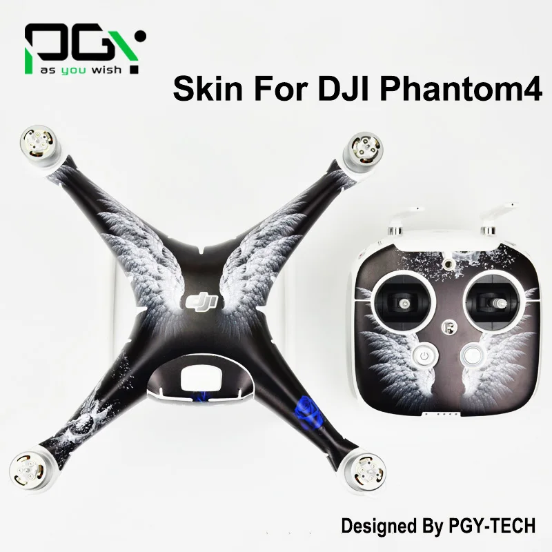  2016 NEW PGY DJI Phantom 4 3M Waterproof Stickers Skin PVC phantom4 professional Quadcopter Drone parts accessories 