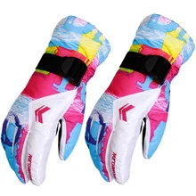 Новые женские мужские лыжные перчатки Сноуборд мотоциклетные перчатки зимние лыжные перчатки, защита от ветра Водонепроницаемые зимние перчатки унисекс