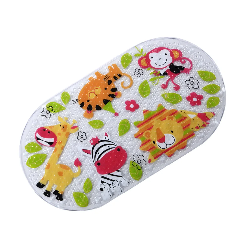 2018 Environmental Non slip Bath Mat Massage Shower Pad with Sucking