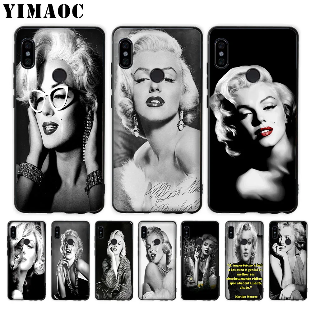 

YIMAOC marilyn monroe image Soft Case for Xiaomi Mi5 Mi5S Mi6 Mi9 Mi8 Lite SE A1 A2 Lite Pocophone F1 MAX 3
