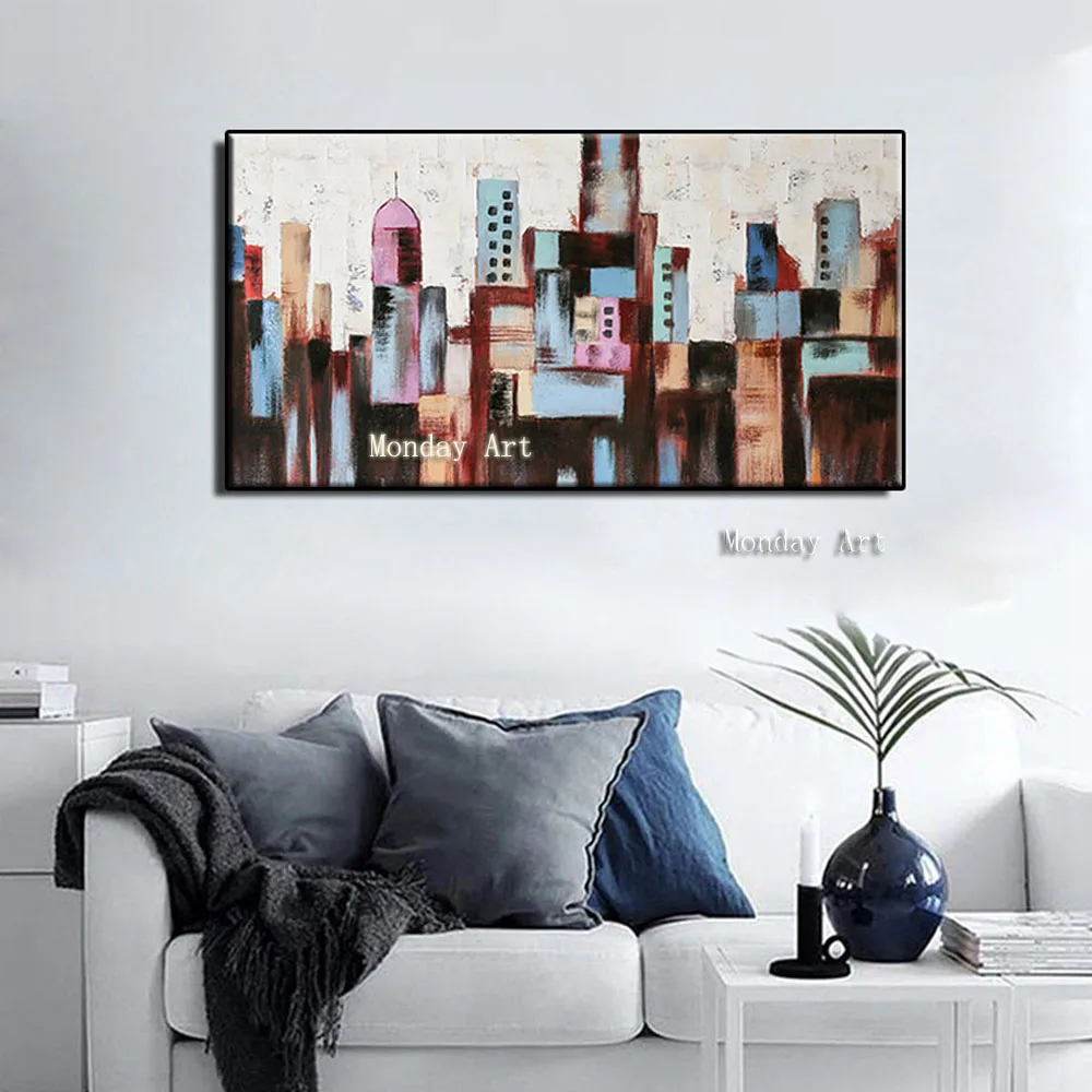 AA Newest-arrived-Hand-Painted-Canvas-Oil-Painting-Abstract-city-building-Wall-art-Pictures-for-Living-Room (3)