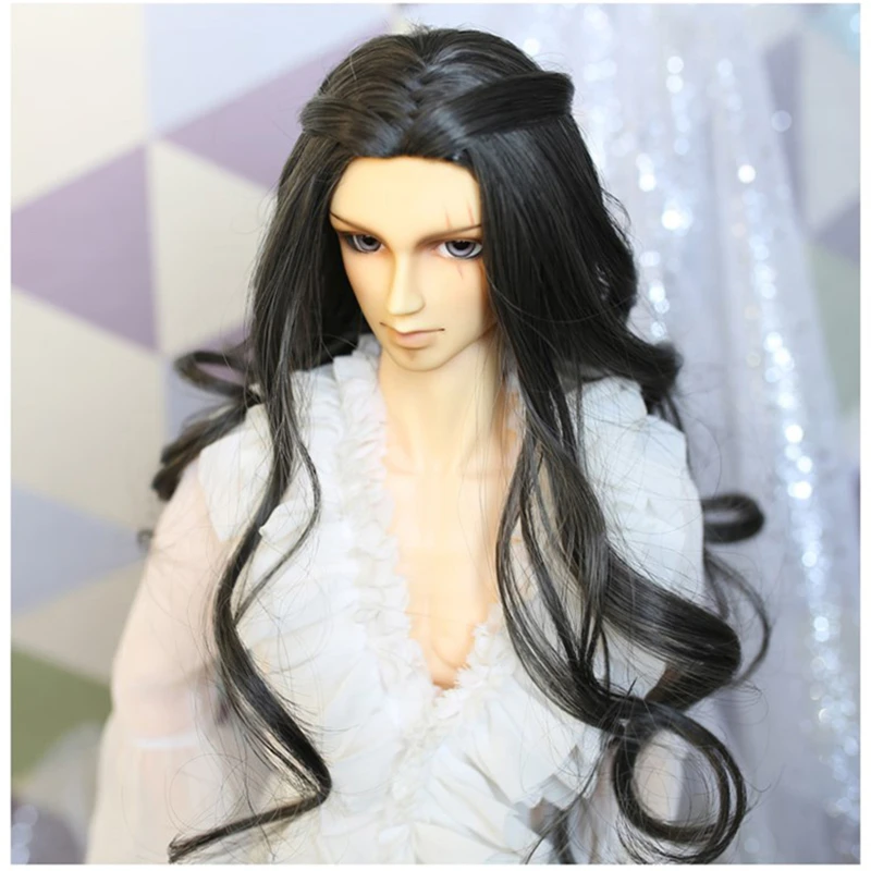 Cateleya BJD Doll Wig Eparate Micro-Curved Mong Hair Brown Light Gold Orange In The Middle 1/3 1/4 1/6 For Dolls | Игрушки и хобби