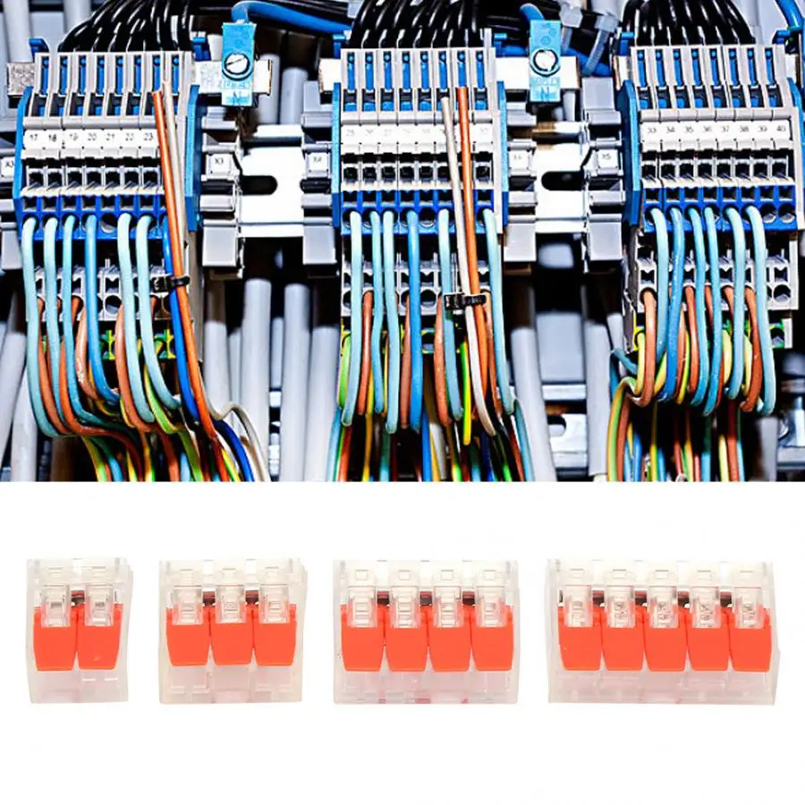 100 шт. PCT412/413/414/415 быстрая соединители проводов разъем-в клеммный блок