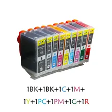 9X New BCI-3e BCI3 BCI6 compatible ink Cartridge high quality BCI 6 BCI6 For Canon PIXMA iP8500 Pro9000 i990 i9900 i9950 printer refurbished print head qy6 0055 printhead for canon i9900 ip8500 pro9000 shipping free