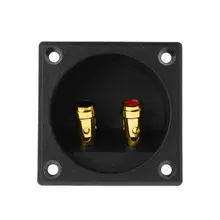 Розетка-концевик разъем 270 запчасти Экспресс Двойной связывания постов твист золото банановые гнезда встраиваемые сабвуфер динамик коробка корпус