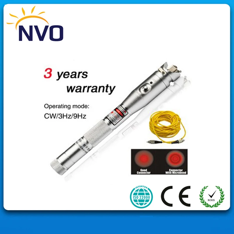 

NEW Design 20mw Visual Fault Locator Fiber Optic Laser Cable Tester 20KM Test Equipment Red Pot Test Pen Cable Fault Locator