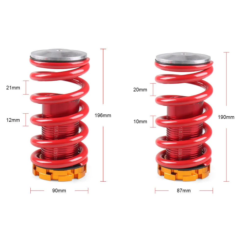 Для Honda Civic 88 00 алюминиевые пружины Coilover Набор красные Доступные подвеска Coilover| |