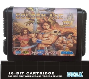 

GoldenAxe III Golden Axe III - 16 bit MD Games Cartridge For MegaDrive Genesis console