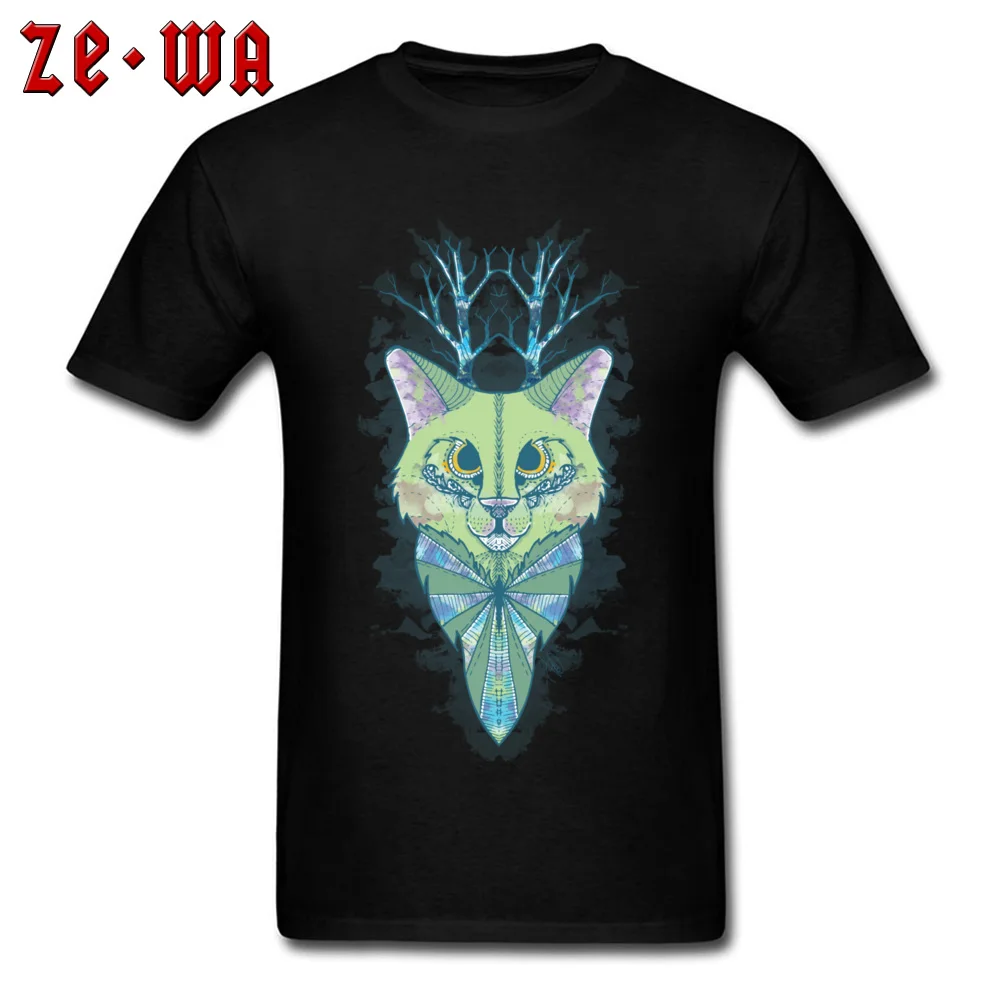  Summer Tees Wholesale Short Sleeve Men's T Shirt TpicOriginaltitle Custom Summer Tops T Shirt O Neck Wholesale Cat Abstraction black