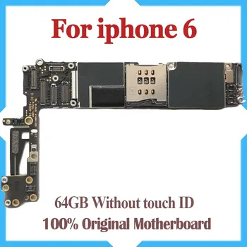 

64GB for iPhone 6 Mainboard with Chips 100% Original Unlocked for iphone 6 Motherboard without Touch ID Function good quality