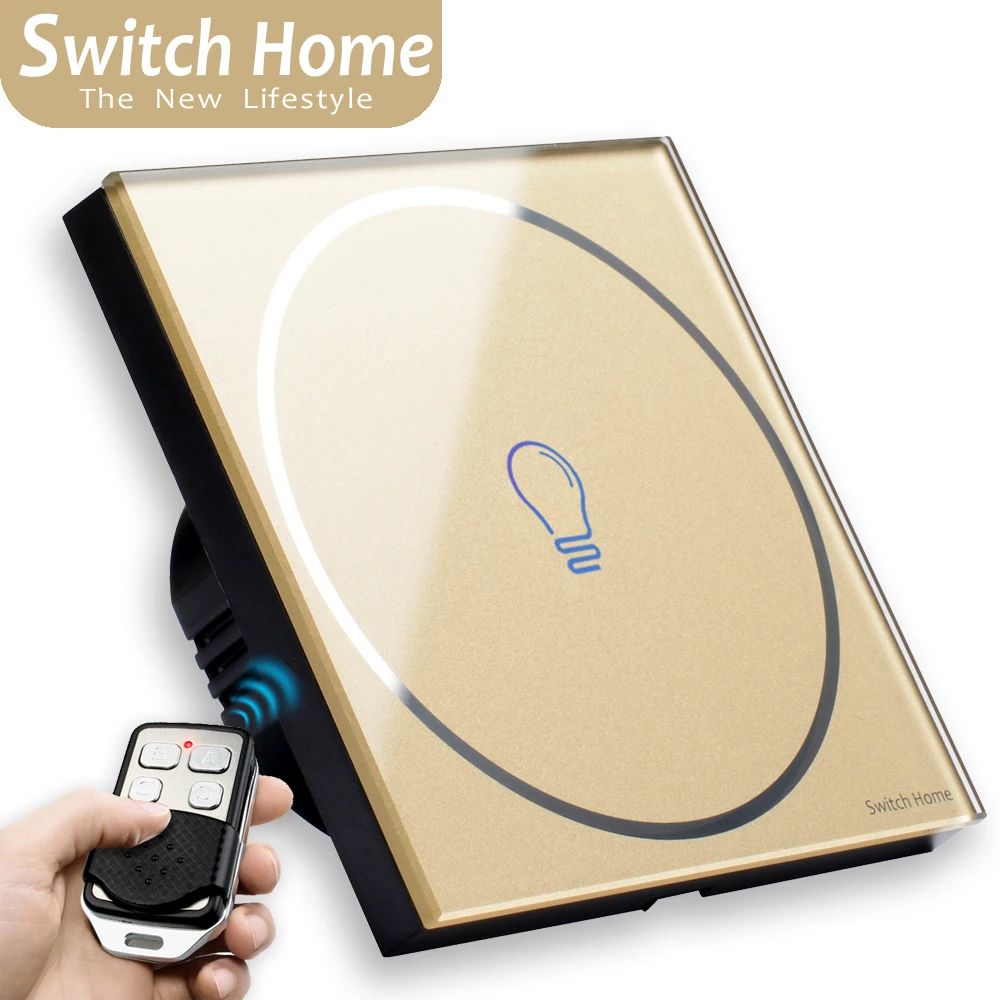 2019 New design Remote Control Switch 1/2/3 Gang 1 Way Smart Wall Touch