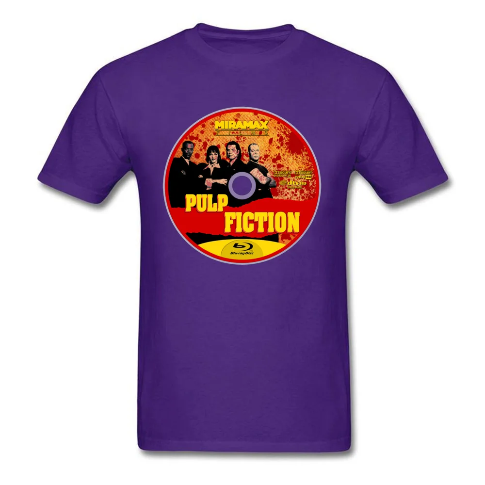 New Arrival Youth T-Shirt O Neck Short Sleeve 100% Cotton Pulp Fiction 7 Tees Fashionable Top T-shirts Wholesale Pulp Fiction 7 purple
