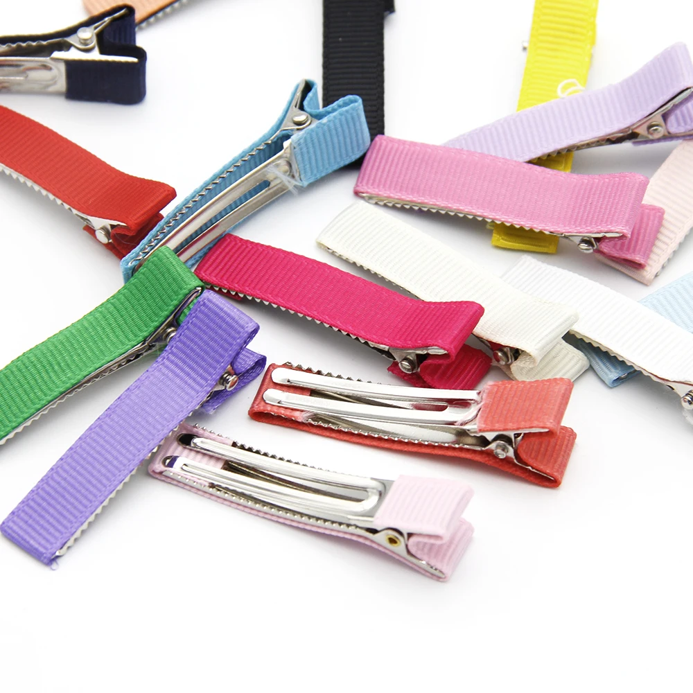 

David accessories 10x50mm Plain colored Hair Clip Barrettes DIY Kids Girls Hairpins Headband Accessories Gifts 25pcs,25Yc5216