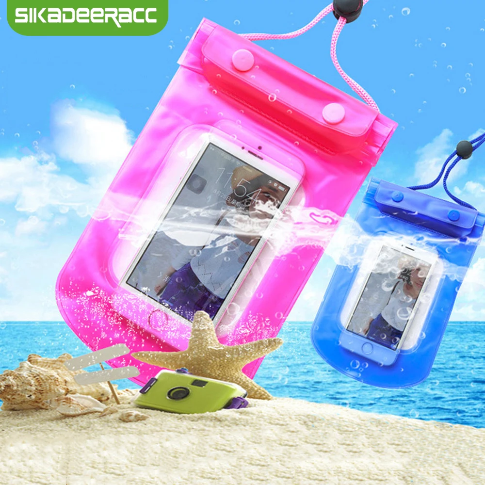 

Univeral Waterproof Phone Bags Case For iPhone 6 6s Plus 5s SE 7 8 Plus X Huawei P20 Lite P 10 Swimming Outdoor Beach Case JK54