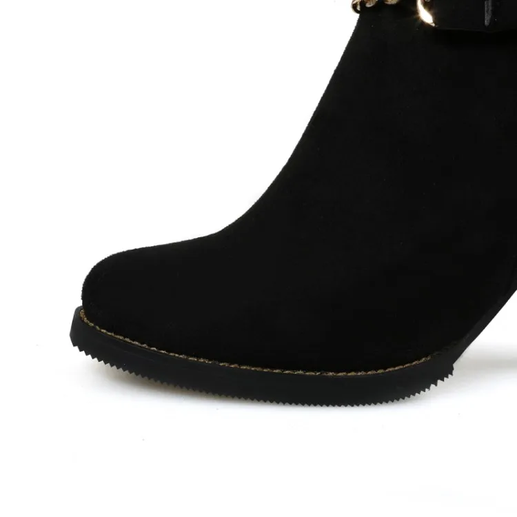 Г. Ограниченная серия зимних сапог женская обувь, большие размеры 34-43, осенне-зимняя женская обувь на высоком каблуке, пикантные повседневные женские ботинки 8156