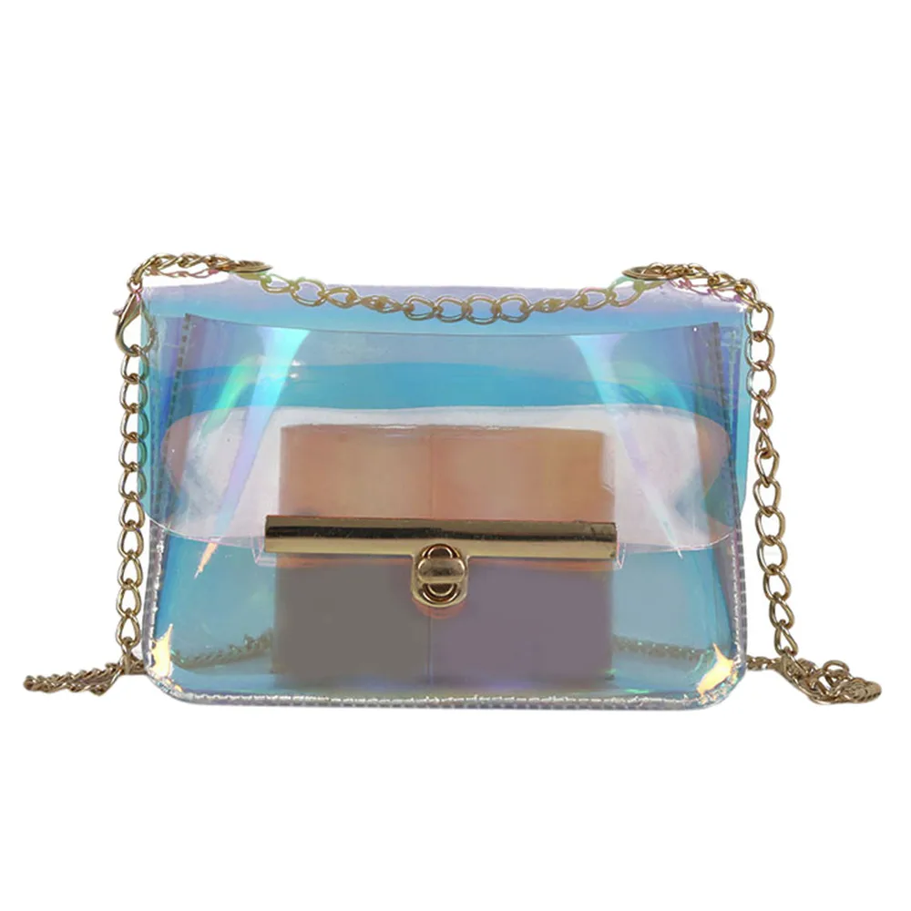 

Bag for Women Transpartent Chain Clear Messenger Handbags Small Bag Women Sling Bags For Women Bolsos Mujer drop ship