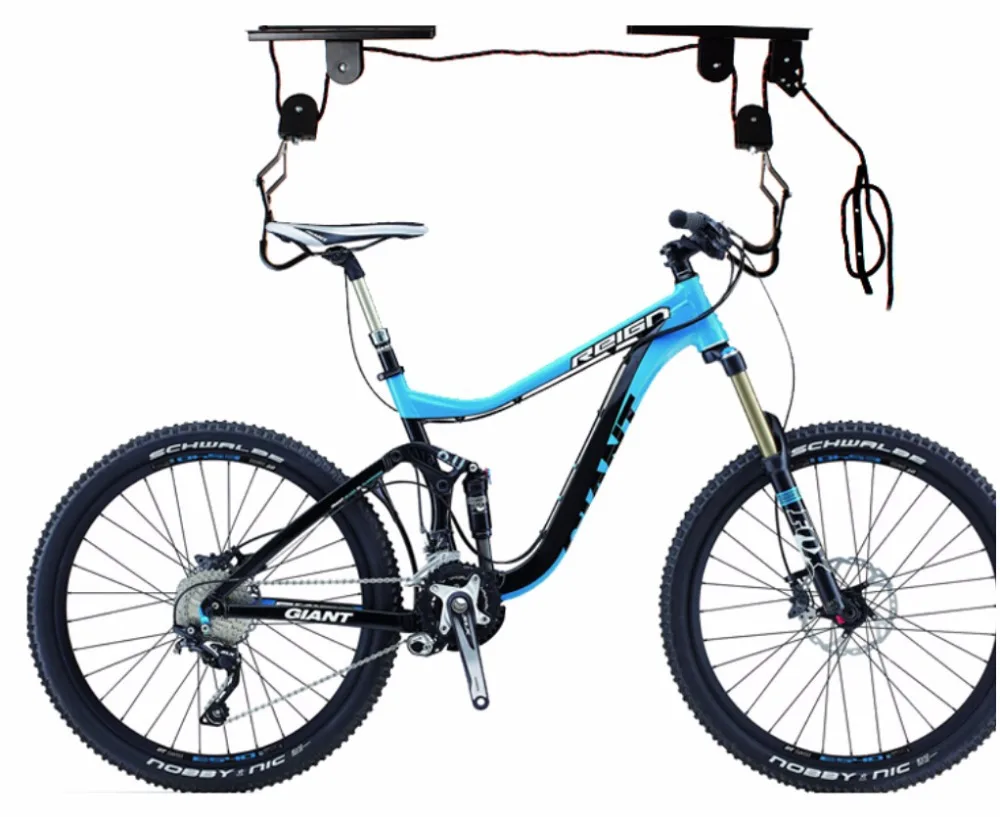Free Shipping Bicycle Lift Hoist Ceiling Mount Bike Storage Display Hanger Roof Rack Hook Garage