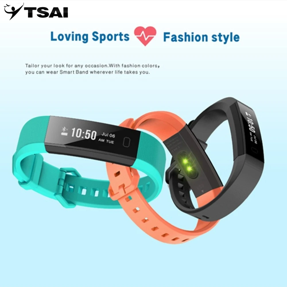 smart band with heart rate sensor